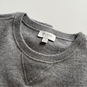 Todd Snyder Striped Cashmere Sweater, Gray, Men’s Size M